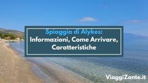 Spiaggia di Alykes a Zante in Grecia