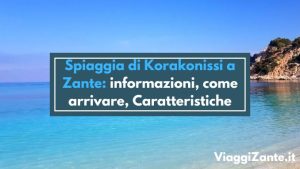 Spiaggia di Korakonissi a Zante