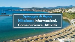 Spiaggia di Agios Nikolaos a Zante Grecia